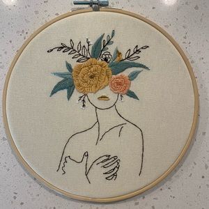 Hand stitched Embroidery Art